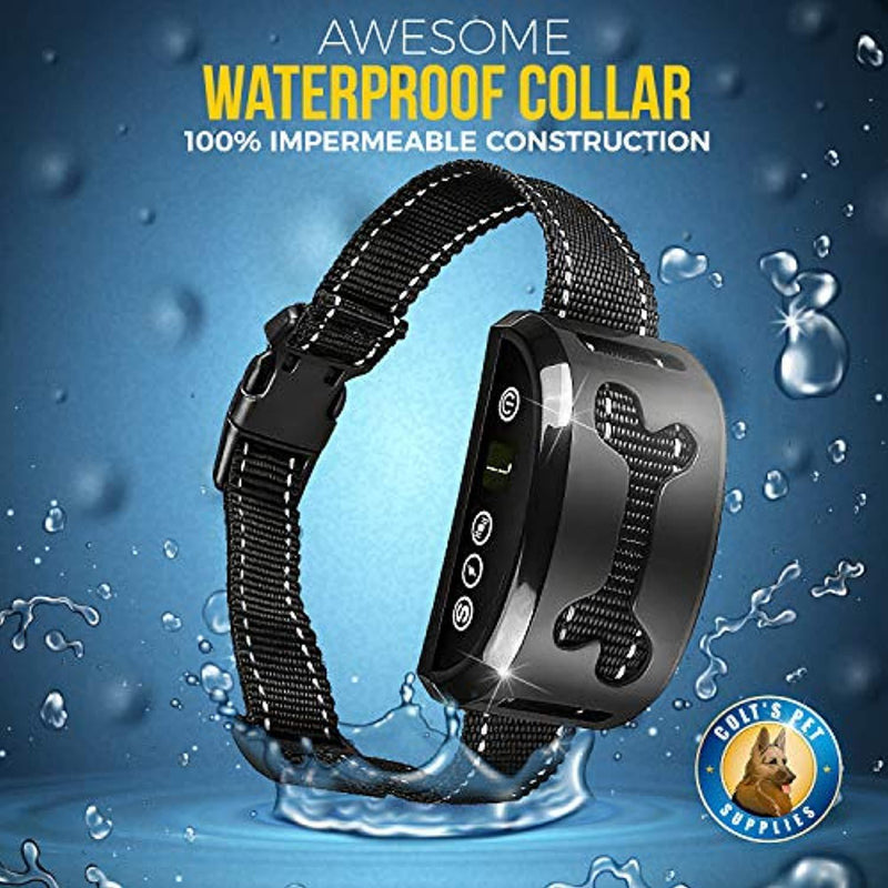 Bark Collar 2 Pack [Upgraded] | Anti-Barking Collar | Smart Chip | Beeps/Vibration/Shock Mode | For Small Medium and Large Dogs All Breeds Over 6 Lbs