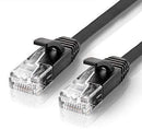 TNP Cat6 Flat Ethernet Network Cable - High Performance & Tangle Free with Premium UTP Twisted Pair RJ45 Snagless Connector Jack Computer LAN Internet Networking Patch Wire Cord Plug (1.5 Feet, White)