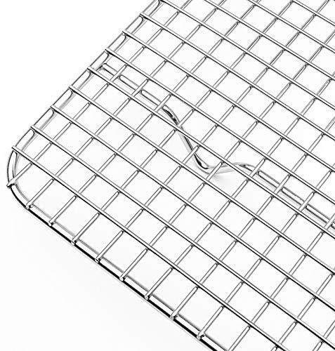 Baking Rack - Cooling Rack - Stainless Steel 304 Grade Roasting Rack - 10" X 15" - Heavy Duty Oven Safe, Commercial Quality Cooling Racks For Baking - Metal Wire Grid Rack Design by DuraCasa