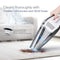 NOVETE Handheld Vacuum Cordless 7kPa Powerful Suction Rechargeable Hand Vac, Removable Battery Up to 30 Minutes of Use, Portable & Lightweight, for Home Car Pet Hair Cleaning (HEPA Filter) (Dark Grey)