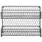 Country Style Black Dual Tier Wire Kitchen Counter-top or Wall Mount Spice Rack Jars Storage Organizer