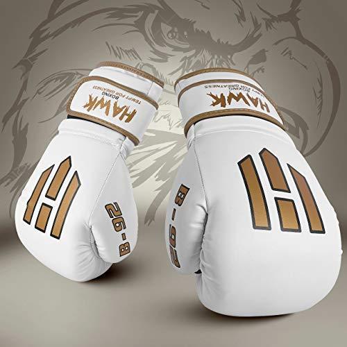 Hawk Boxing Gloves for Men & Women Training Pro Punching Heavy Bag Mitts UFC MMA Muay Thai Sparring Kickboxing Gloves, 1 Year Warranty!!!!