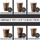 Clear Plastic Cups with Lids | 24 oz, 100 Pack | PET Cold Smoothie Cups | Iced Coffee Cups | Disposable Cups with Lids | To Go Cups