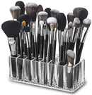 byAlegory Acrylic Makeup Beauty Brush Organizer | 24 Space Cosmetic Storage (CLEAR)