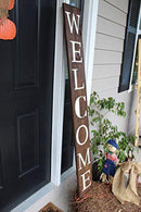 SmithFarmCo Wooden Welcome Sign for Home Front Porch Sign/Front Door Sign: Rustic Wood