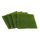 Juvale Synthetic Grass - 4-Pack Artificial Lawn, Fake Grass Patch, Pet Turf Garden, Pets, Outdoor Decor- Non-Slip Turf, Green, 12 x 0.25x 12 inches