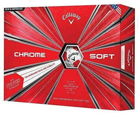 Callaway Golf Chrome Soft Truvis Golf Balls, (One Dozen)