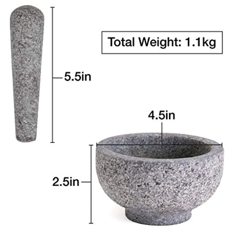 Zenware Heavyweight Mortar and Pestle -White Marble