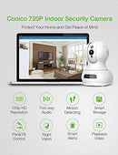 Wireless Security Camera,720P HD WiFi Baby Monitor, Pan/Tilt/Zoom IP Camera for Baby/Elder/Pet/Nanny Monitor Night Vision Motion Detection 2-Way Audio Cloud Service Available