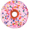 iscream Sugar-riffic Donut Shaped Bi-Color 16" Photoreal Print Microbead Pillow, Pink Front/Chocolate Back, 16"Wx16"H