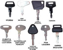 Construction Equipment Master Keys Set-Ignition Key Ring for Heavy Machines, 21 Key Set