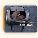 petisfam Top Load Cat Carrier for Medium Cats, Collapsible and Escape Proof