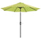 Patio Watcher 9 FT Patio LED Umbrella Solar Powered Outdoor Umbrella, 40 LED with 2 Charge Modes(Solar and Adaptor),250GSM Fabric with Push Button Tilt and Crank,Red