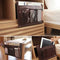 DuomiW Bedside Storage Organizer, Beside Caddy, Table Cabinet Storage Organizer, TV Remote Control, Phones, Magazines, Tablets, Accessories (Brown)