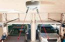 MAXSA Innovations Park Right Garage Laser Park, Dual Lasers in All White