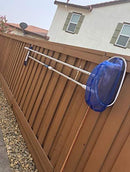 Aquatix Pro Pool Pole Hanger Premium 4pc Blue Aluminium Holder Set, Ideal Hooks for Telescopic Poles, Skimmers, Leaf Rakes, Nets, Brushes, Vacuum Hose, Garden Tools and Swimming Pool Accessories