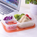 Bento Lunch Box, Meal Prep Containers Set (6) with Lids/Easy 3-Compartment BPA Free Plastic for Kids and Adults, Environment Friendly - Reusable Tupperware - Microwave, Freezer and Dishwasher Safe