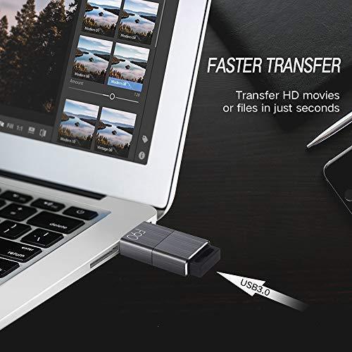 EAGET F90 USB 3.0 High Speed Capless USB Flash Drive,Water Resistant Pen Drive,Shock Resistant Thumb Drive,128GB