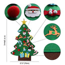 YISUGAR 3ft DIY Felt Christmas Tree Set + 26pcs Detachable Ornaments, Wall Hanging Xmas Gifts for Christmas Decorations