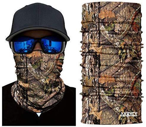 AXBXCX 2 Pack - Camouflage Print Seamless Neck Gaiter Bandana Face Mask for Outdoor Activities