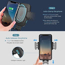 Wireless Car Charger Mount, Cshidworld Auto Clamping 10W/7.5W Qi Fast Charging Car Mount, Windshield Dashboard Air Vent Phone Holder Compatible with iPhone 11 Xs Max XR 8 Plus, Samsung S10 S9 S8