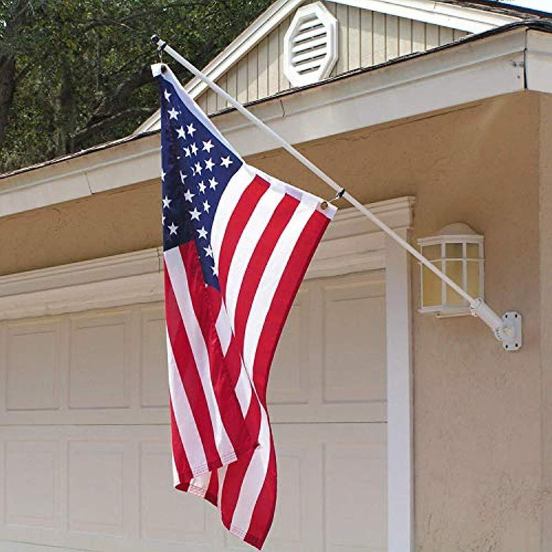 American Flag 3x5 ft Embroidered Stars Sewn Stripes with Brass Grommets Nylon US Flag for Boat Yacht Workplace Home Garden Business Outdoor United States Flag