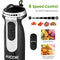 Aicok Immersion 4-in-1 Stick Blender with 6 Speed Control, Powerful Hand Mixer Sets Include Chopper, Whisk, Bpa Free Beaker