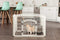 IRIS 24'' Exercise 4-Panel Pet Playpen with Door, Pearl White by IRIS USA, Inc.