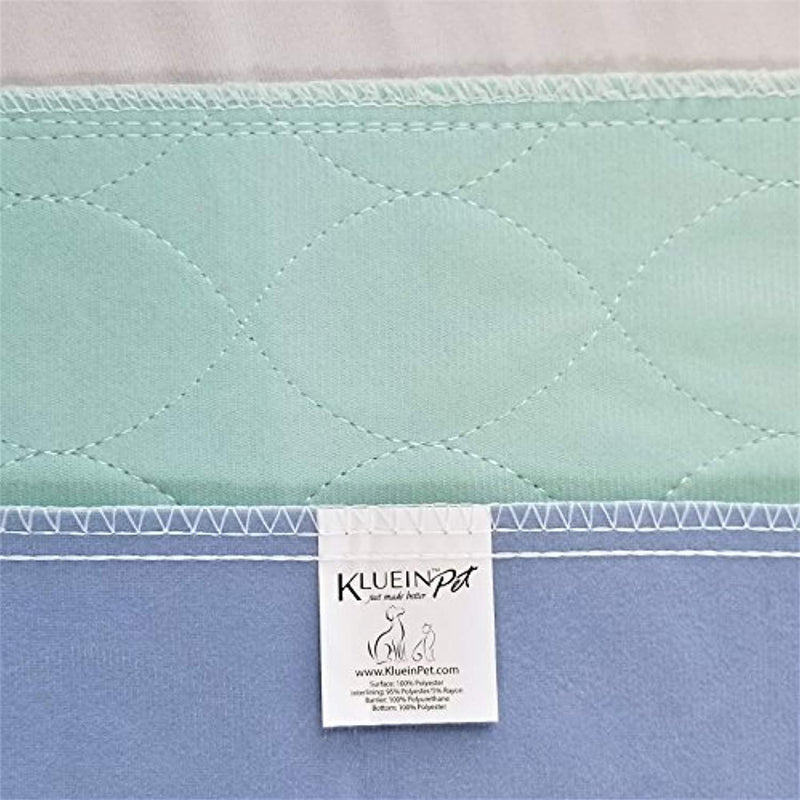 Kluein Pet Washable Pee Pads for Dogs, Washable Puppy Pads, 2-Pack XXL (36x41) Waterproof Potty Pads, Whelping Pads, Pet Pen, Travel, Dog Training Pads