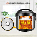 Small Electric Rice Cooker Food Steamer 5 Cup Mini Rice Maker with One Touch Control and Automatic Keep Warm Function, Perfect for Grains and Oatmeal