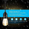 LED String Light, 52Ft Shatterproof and Waterproof PC Material Outdoor Indoor, Heavy Duty Connectable Cord for Home Patio Party Gazebo Festival Celebration Decoration, 18 Bulbs (Warm White)