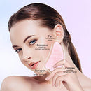 Jade Roller & Gua Sha Scraping Massage Tool - Face roller Massager Face Eye Beauty Tool - Skin roller rose quartz For Slimming - Facial Roller for Massage Your Skin