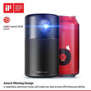 Nebula Capsule Smart Mini Projector, by Anker, Portable 100 ANSI lm High-Contrast Pocket Cinema with Wi-Fi, DLP, 360° Speaker, 100" Picture, Android 7.1, 4-Hour Video Playtime, and App