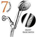 HotelSpa 7-Setting Hand Shower with On/Off Pause, Chrome, 4"