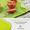 Cutting board with knife sharpener for kitchen, Smeala extra thick non-slip plastic cut and best for food safety cutting mats, 29.9 x 20.8 x 0.26 inches, Green, 11.6 x 8.78 x 0.26 inches