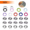 200 Sets Snap Fasteners Kit Tool, 10 Colors 9.5mm Metal Snap Buttons Rings with Fastener Pliers Press Tool Kit for Clothing