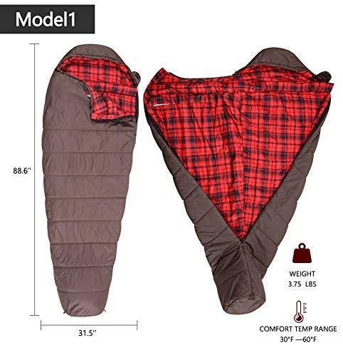 FIRSERMO Electric Heated Sleeping Bag Lightweight Portable Waterproof Comfort Mummy Bags, Perfect for Adults Camping/Hiking