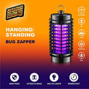 Bug Zapper Indoor and Outdoor - Insects Killer - Fly Trap Outdoor Patio - Insect Killer Zapper - Mosquito Trap - Insect Zapper - Mosquito Attractant Trap - Fly Zapper - Bug Zapper Table Top