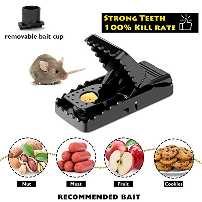 Mouse trap, Mouse Traps That Work Rat Trap Outdoor Indoor Best Snap Traps for Mouse/Mice Safe and Reusable 6 Pack Humane Mouse and Rat Traps