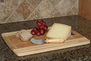 CC Boards 3-Piece Bamboo Cutting Board Set: Wooden butcher block boards with juice groove and handle; Slice veggies, bread or meat; great for serving cheese and crackers
