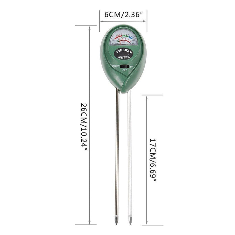 Soil Moisture Sensor Meter, MoonCity 2-in-1 Soil PH acidity Tester, Plant Tester, Great For Garden, Farm, Lawn, Indoor & Outdoor (No Battery needed)