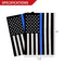 Anley [Double Sided Premium Garden Flag, Thin Blue Line USA Decorative Garden Flags - Weather Resistant & Double Stitched - 18 x 12.5 Inch