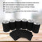 QualityPerfection 100 Black Party Drink Blank Can Coolers(12,25,50,100,200 Bulk Pack) Blank Beer,Soda Coolies Sleeves | Soft,Insulated Coolers | 30 Colors | Perfect For DIY Projects,Holidays,Events