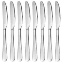 Dinner Knives, MCIRCO 8 Piece 18/10 Heavy-Duty Stainless Steel Butter Knives Dinner Knife Set Table Knives Flatware Set