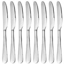 Dinner Knives, MCIRCO 8 Piece 18/10 Heavy-Duty Stainless Steel Butter Knives Dinner Knife Set Table Knives Flatware Set