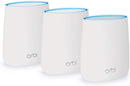 NETGEAR Orbi Tri-Band Whole Home Mesh WiFi System, with Wall Plugs for Placement Anywhere (RBK33) – Router Replacement Covers up to 5,000 sq. ft. 3-Pack Includes 1 Router & 2 Wall Plug Satellites