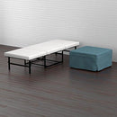 Handy Living Space Saving Folding Ottoman Sleeper Guest Bed, Gray/Brown, Twin