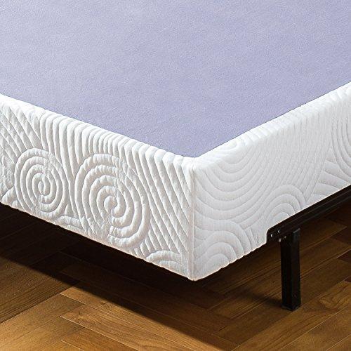 Zinus Walter 9 Inch High Profile Metal Smart Box Spring / Mattress Foundation / Wood Slat Support / Easy Assembly, Queen