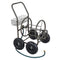 Palm Springs 4 Wheel Portable Garden Hose Reel Cart on Wheels - Holds 250ft Garden Hose