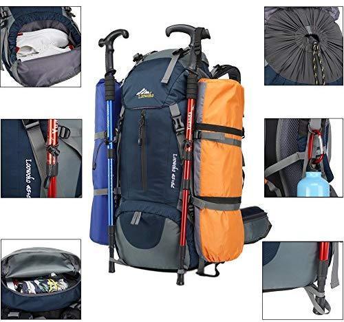 Hiking Backpack 50L Travel Camping Backpack with Rain Cover